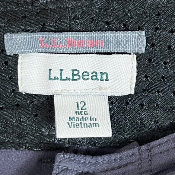 LL Bean Women's Vista Trekking Pants Mid-Rise Straight-Leg Size 12 Granite Grey - Picture 11 of 16